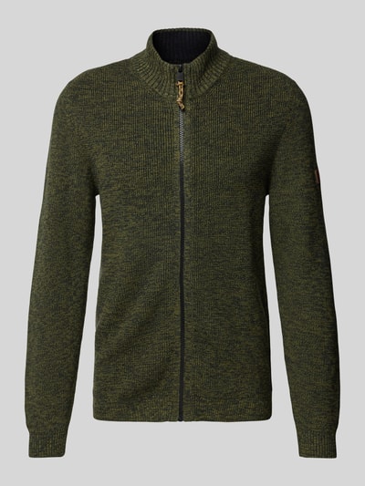 camel active Strickjacke mit Reißverschluss Oliv 2