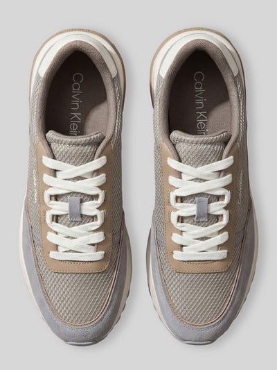 CK Calvin Klein Sneaker mit Logo-Applikation Hellgrau 3