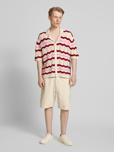 Review X MATW Regular fit vrijetijdsoverhemd met reverskraag Ecru gemêleerd - 1