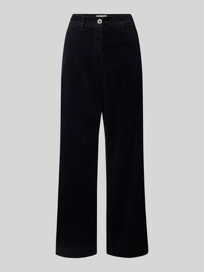 Marc O'Polo Spodnie sztruksowe o kroju regular fit z czystej bawełny Granatowy 2