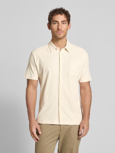 Marc O'Polo Regular fit poloshirt met fijne wafelstructuur Wit - 4