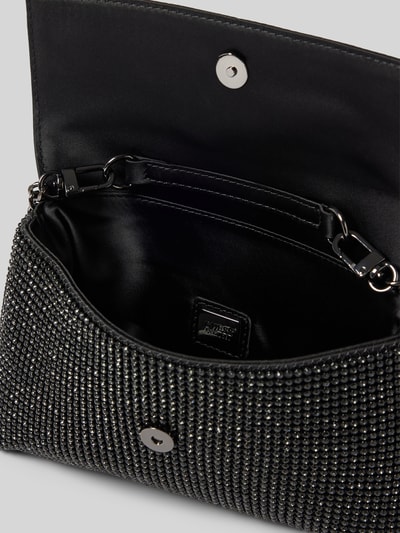 Guess Clutch met siersteentjes, model 'ZALINA FLAP' Zwart - 5