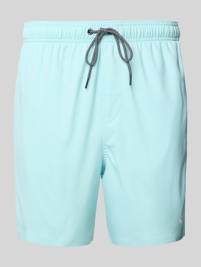 Puma Regular fit zwembroek met ritszak Mintgroen - 1