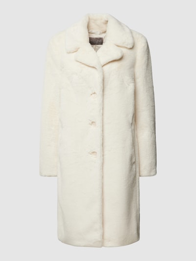 Christian Berg Woman Selection Płaszcz z obszyciem ze sztucznego futra Złamany biały 2