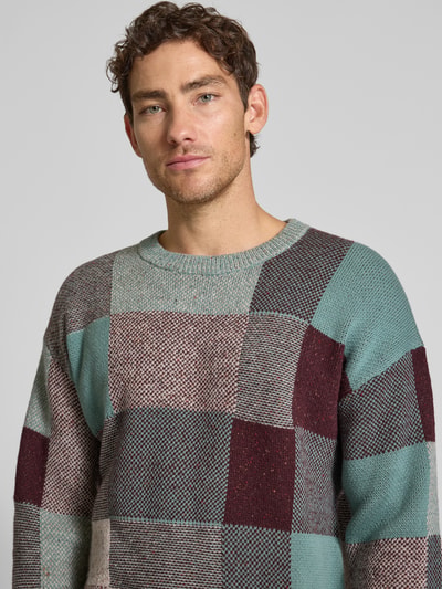 Paul Smith Strickpullover aus Baumwoll-Woll-Mix Petrol 3