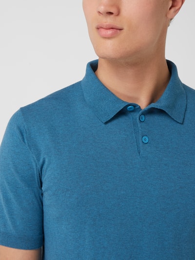 Zeybra Poloshirt aus Baumwolle  Rauchblau 3