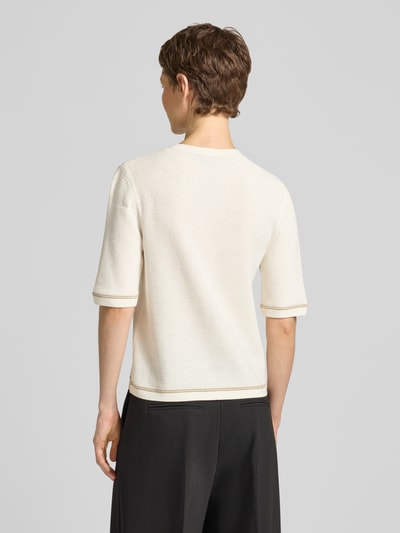 s.Oliver BLACK LABEL Kardigan rozpinany o kroju regular fit z czystej bawełny Biały 5