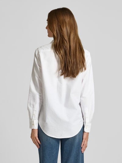 Polo Ralph Lauren Regular fit overhemdblouse met logostitching Wit - 5