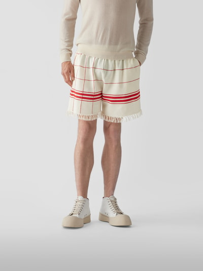 Maison Margiela Shorts mit Streifenmuster Ecru 4