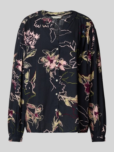 Tom Tailor Loose Fit Bluse aus reiner Viskose Marine 2