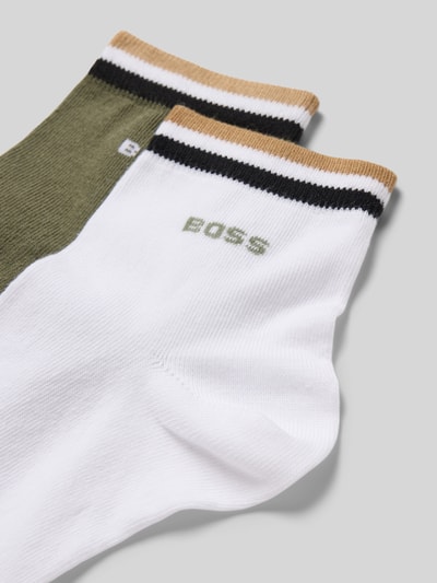 BOSS Socken aus Baumwoll-Mix im 2er-Pack Oliv 2
