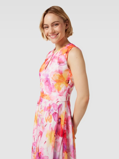 Vera Mont Cocktailkleid mit floralem Muster Pink 3