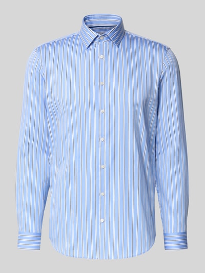 Jake*s Slim fit zakelijk overhemd met knoopsluiting Bleu - 2