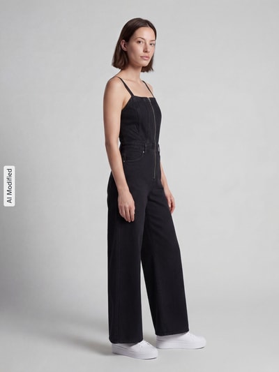 Levi's® 300 Regular Fit Jumpsuit aus reiner Baumwolle Modell 'SEAMED' Dunkelblau 1