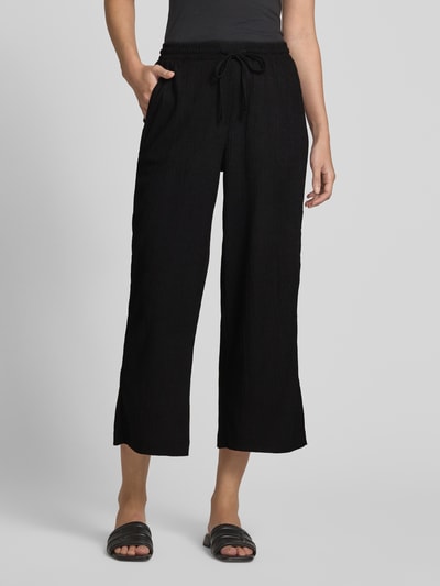 OPUS Stoffen broek met elastische band, model 'Mileni' Zwart - 4