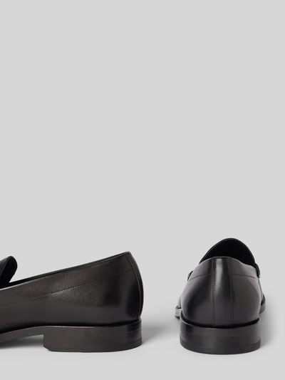 BOSS Loafers van glad leer met penny loafers Zwart - 2