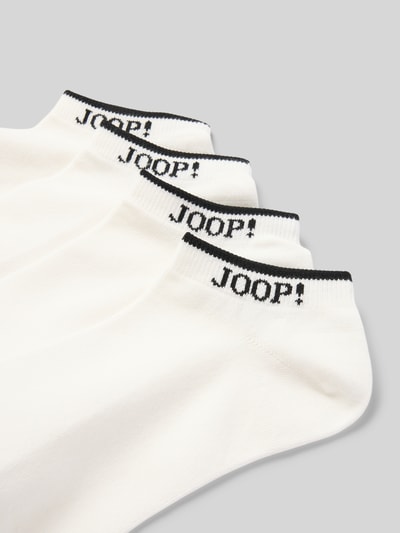 JOOP! Collection Sneakersokken met labeldetail in een set van 4 paar Wit - 2