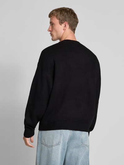 REVIEW Strickpullover mit Stehkragen Black 5