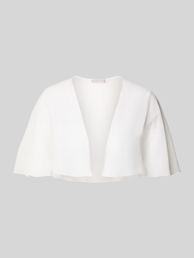 Christian Berg Cocktail Cape mit eingefasstem Saum Ecru 1