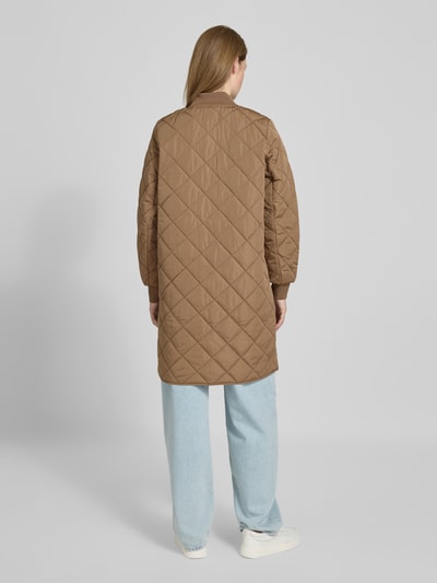 Jake*s Casual Płaszcz pikowany o kroju regular fit ze stójką Jasnobrązowy 5