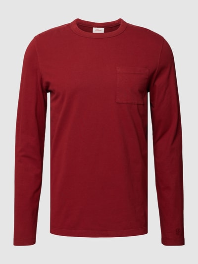 s.Oliver RED LABEL Longsleeve mit Brusttasche Hellrot 2