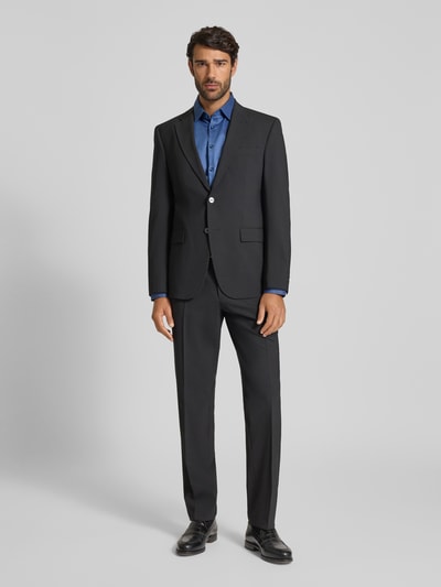 Jake*s Slim Fit Business-Hemd mit Strukturmuster Royal 1