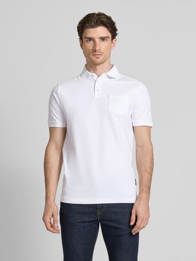 HECHTER PARIS Poloshirt met korte knoopsluiting Wit - 4