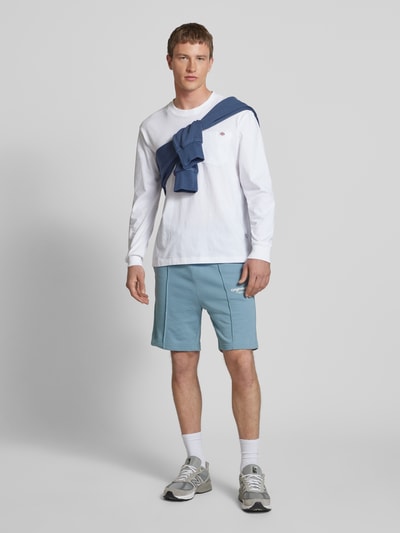 Jack & Jones Sweatshorts met labeldetail, model 'KANE' Petrol - 1