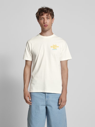 Dedicated T-Shirt mit Rundhalsausschnitt Modell 'Retirement Plan' Offwhite 4