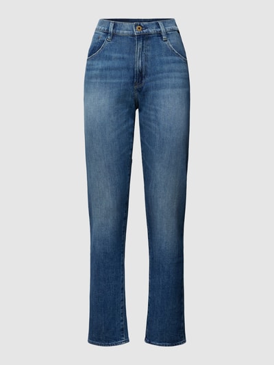 G-Star Raw Jeans met labelpatch van leer, model 'Virjinya' Jeansblauw - 2