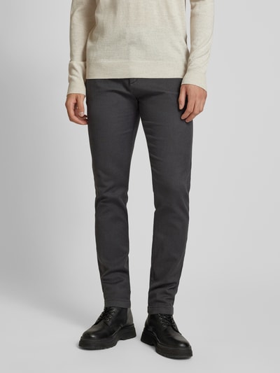 Tom Tailor Slim Leg Chino mit Gürtel  Dunkelgrau 4