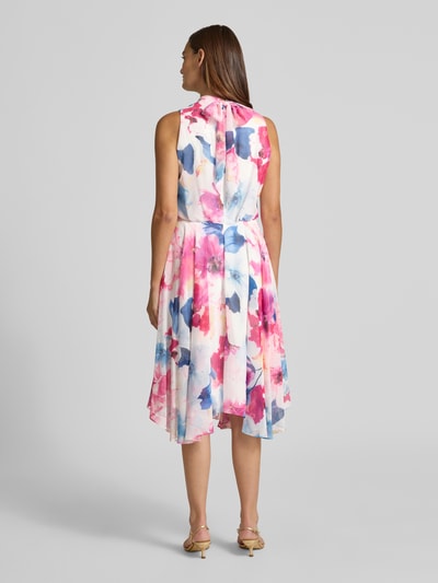 Vera Mont cocktailjurk met asymmetrische zoom Felroze - 5