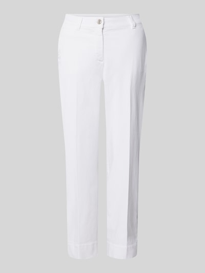 Gerry Weber Edition Spodnie materiałowe z dodatkiem streczu model ‘Kirsty’ Biały 2
