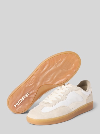 Produktfoto, Sneakersy z mieszanki skóry i tkaniny, zaokrąglony czubek, wiązanie, model 'Park' od HOFF, gumowa podeszwa, wysokość obcasa: 3 cm, wysokość cholewki: 10 cm, szerokość w rozmiarze 44: 7 cm