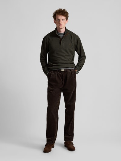 Polo Ralph Lauren Troyer mit kurzer Knopfleiste Oliv Melange 1