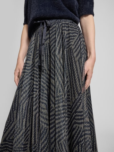 More & More Maxirock mit elastischem Bund Schilf 3