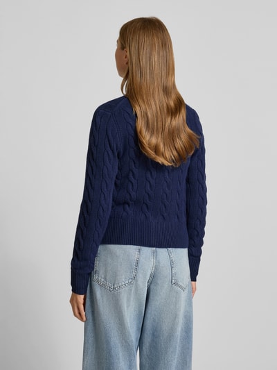 Polo Ralph Lauren Kurtka z dzianiny z mieszanki wełny i kaszmiru ze ściegiem warkoczowym Granatowy 5