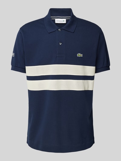 Lacoste Classic Fit Poloshirt mit Label-Stitching Blau 1