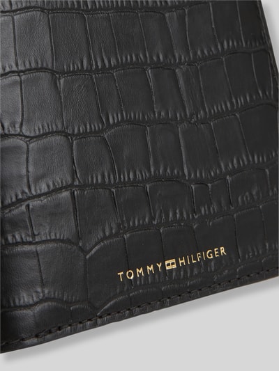 Tommy Hilfiger Portemonnaie aus echtem Leder BLACK 2