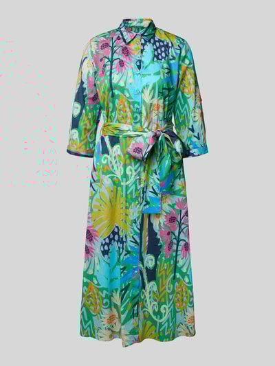 Milano Italy Midikleid mit Knopfleiste Gruen 2