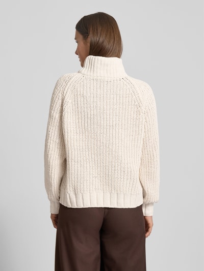 monari Strickpullover mit gerippten Abschlüssen Ecru 5
