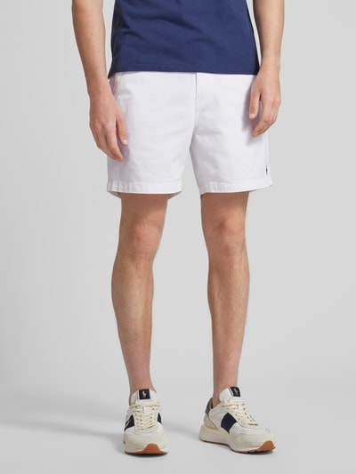 Polo Ralph Lauren Szorty o kroju regular fit z wyhaftowanym logo model ‘PREPSTER’ Biały 4