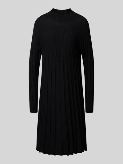 Christian Berg Woman Selection Knielanges Stickkleid mit Strukturmuster Black 2
