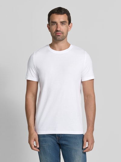 s.Oliver RED LABEL męski t-shirt o kroju regular fit z czystej bawełny Biały 4