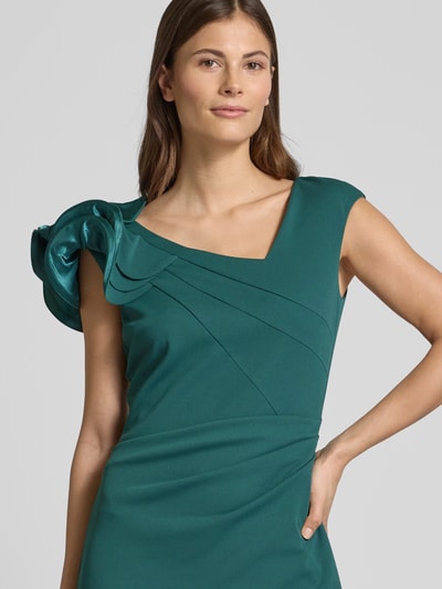 Vera Mont Abendkleid mit seitlicher Raffung Dunkelgruen 3