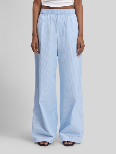 HUGO Blue Regular Fit Hose aus reiner Baumwolle Hellblau 4