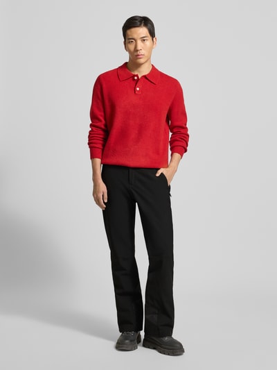 LUHTA Flared stoffen broek met ritszakken, model 'KUMPULA' Zwart - 1