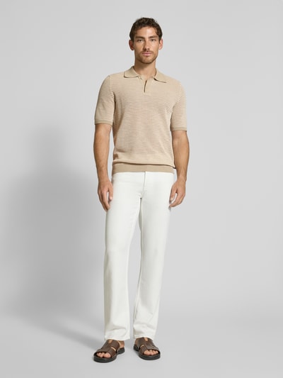 Marc O'Polo Regular fit poloshirt Zand - 1
