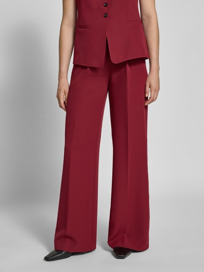 BOSS Orange Regular Fit Hose mit weitem Bein Bordeaux 4