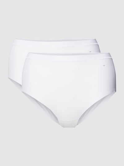 Triumph Slip mit Logo-Print im 2er-Pack Weiss 1